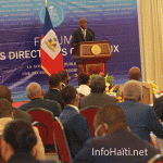 Forum des directeurs généraux de l’Administration Publique Haïtienne ce 26 novembre 2020, au Centre de convention et de documentation de la BRH, autour du thème " La bonne gouvernance publique, une nécessité incontournable ".